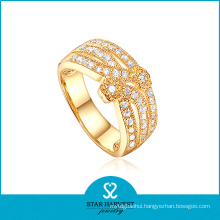 Latest Gold Plating Silver Ring Jewellery for Promotion (R-0235)